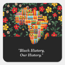 Schwarze Geschichte Monat Blumendesign