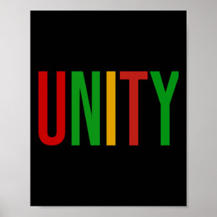 Schwarze Geschichte Monat Einigkeit afrikanischer  Poster