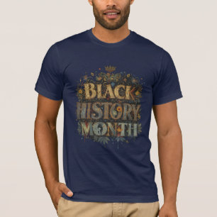 Schwarze Geschichte Monat Einigkeit in Farbe T-Shirt