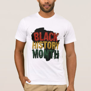 Schwarze Geschichte Monat Einigkeit in Farbe T-Shirt