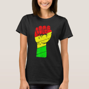Schwarze Geschichte Monat Faust Frauen Männer Kind T-Shirt