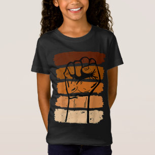 Schwarze Geschichte Monat Faustgeschenk Frauen Män T-Shirt