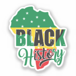 Schwarze Geschichte Monat Februar Melanin Sista Br Aufkleber