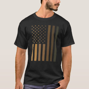 Schwarze Geschichte Monat Flagge Melanin Mann Frau T-Shirt