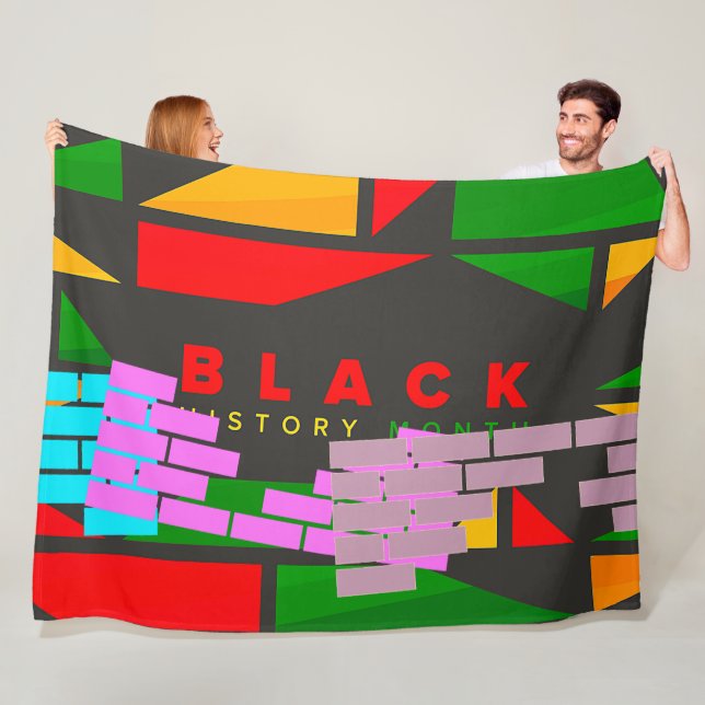 SCHWARZE GESCHICHTE MONAT! FLEECEDECKE (Beispiel)