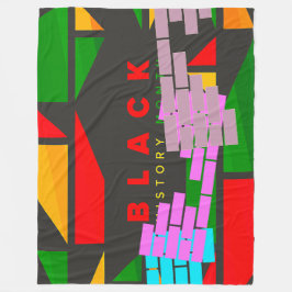 SCHWARZE GESCHICHTE MONAT! FLEECEDECKE