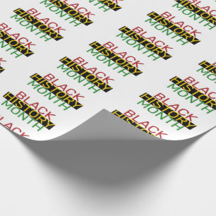 SCHWARZE GESCHICHTE MONAT GESCHENKPAPIER