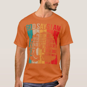 Schwarze Geschichte Monat Gott sagt, ich bin schwa T-Shirt