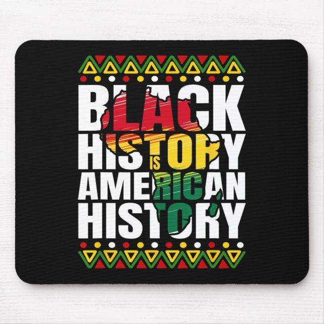 Schwarze Geschichte Monat Kulturerbe Mousepad (Vorne)
