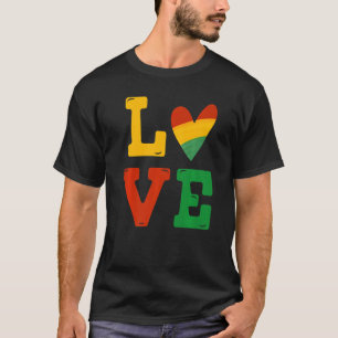 Schwarze Geschichte Monat Liebe Afrika Afrikanisch T-Shirt