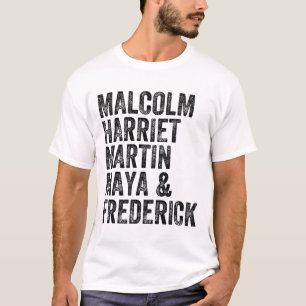Schwarze Geschichte Monat Malcolm Harriet Martin M T-Shirt