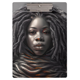 Schwarze Geschichte Monat Melanin Schwarze Girl Ma Klemmbrett
