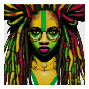 Schwarze Geschichte Monat Melanin Schwarze Girl Ma Poster