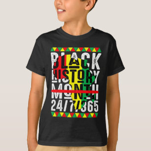 Schwarze Geschichte Monat Monat Monat Einen Monat T-Shirt