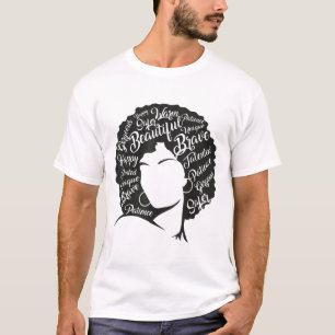 Schwarze Geschichte Monat Natürliche Haare Kunst, T-Shirt
