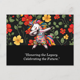 Schwarze Geschichte Monat Postkarte mit lebendiger