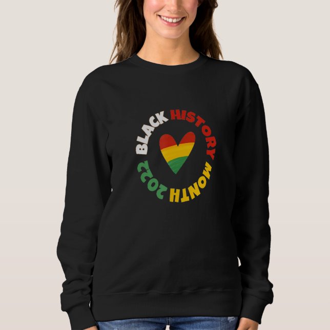 Schwarze Geschichte Monat Retro Black Pride afrika Sweatshirt (Vorderseite)