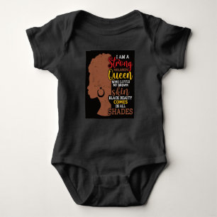 Schwarze Geschichte Monat Schwarze Frau Afro Baby Strampler