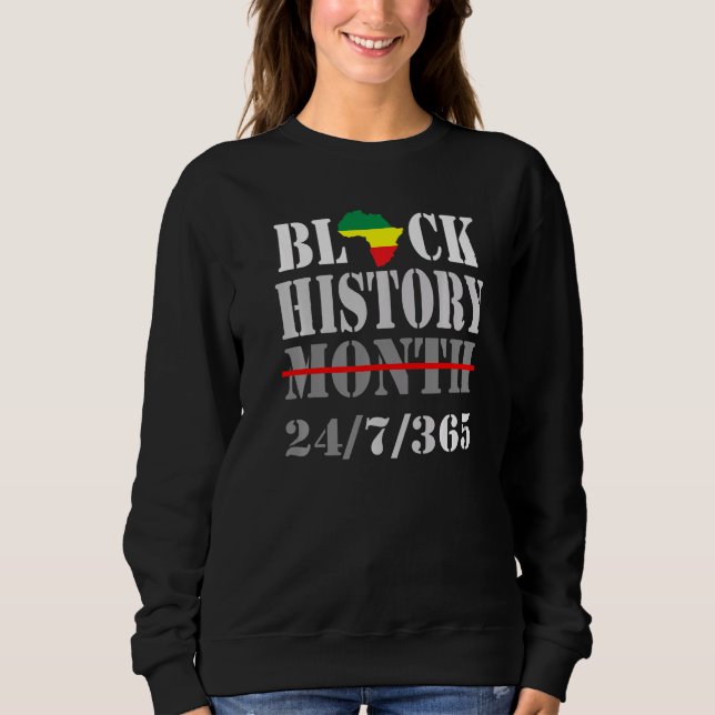 Schwarze Geschichte Monat Schwarze Geschichte Mona Sweatshirt (Vorderseite)