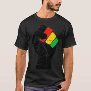 Schwarze Geschichte Monat Schwarzer Stolz gestörte T-Shirt