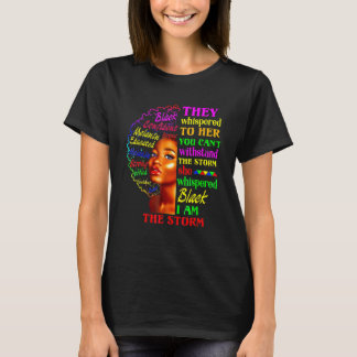 Schwarze Geschichte Monat Shirt Afrikanische Frau 