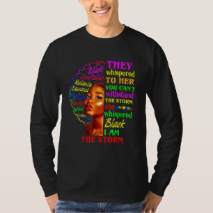 Schwarze Geschichte Monat Shirt Afrikanische Frau
