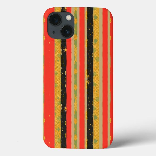 Schwarze Geschichte Monat Streifen Muster Case-Mate iPhone Hülle (Rückseite)