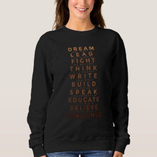 Schwarze Geschichte Monat T-Shirt Traum wie Martin Sweatshirt