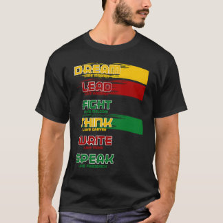 Schwarze Geschichte Monat Traum wie Martin Lead wi T-Shirt