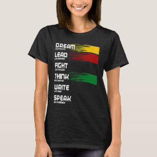 Schwarze Geschichte Monat Traum wie Martin Lead wi T-Shirt