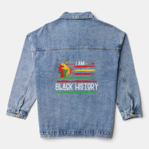 Schwarze Geschichte Monat Zeitraum Schwarz 2025 Jeansjacke