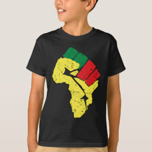 Schwarze Geschichte Pan afrikanische Flaggenfarben T-Shirt