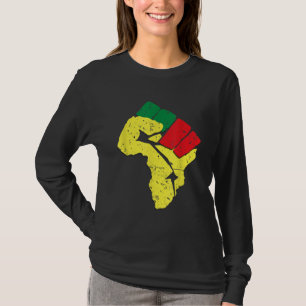 Schwarze Geschichte Pan afrikanische Flaggenfarben T-Shirt