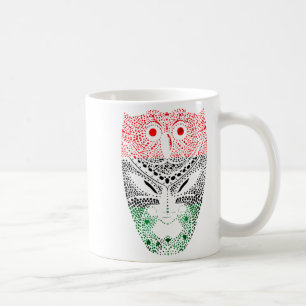 Schwarze Geschichte Panafrikanische Unia-Flagge Sc Kaffeetasse