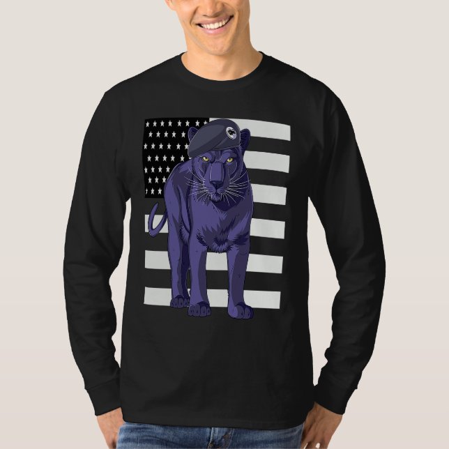 Schwarze Geschichte Panther Partei T-Shirt (Vorderseite)