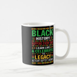 Schwarze Geschichte passiert jeden Tag Lernen Lebe Kaffeetasse
