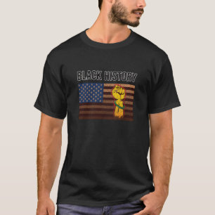 Schwarze Geschichte Patriotische Vintage Afrikaner T-Shirt