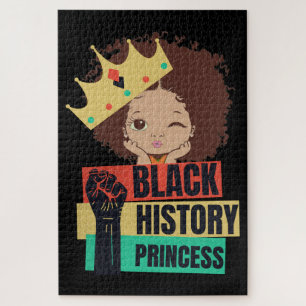 Schwarze Geschichte Prinzessin Melanin Magie Puzzle