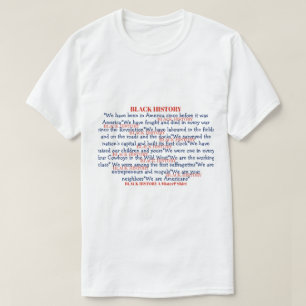 Schwarze Geschichte RWB (doppelseitig) - Ein Miste T-Shirt