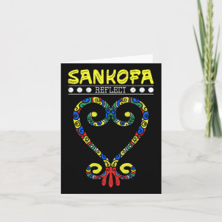 Schwarze Geschichte Sankofa Herz spiegelt afrikani Karte