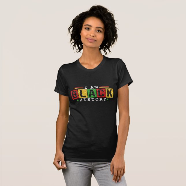 Schwarze Geschichte T-Shirt (Vorne ganz)