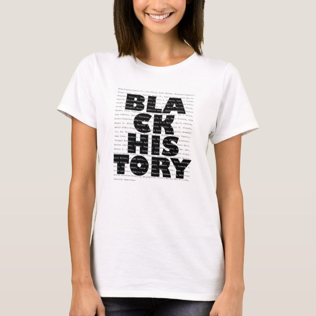 Schwarze Geschichte T-Shirt (Vorderseite)