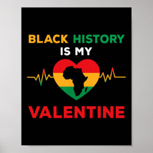 Schwarze Geschichte Valentinstag Lustige Schwarze Poster