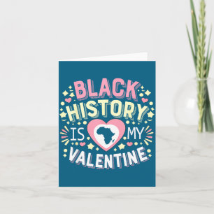 Schwarze Geschichte Valentinstag Retro-Zitat-Desig Karte