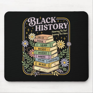 Schwarze Geschichtsbücher Monat schwarze afroameri Mousepad