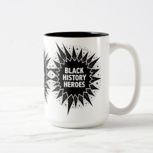 Schwarze Geschichtshelden feiern den Monat der sch Zweifarbige Tasse