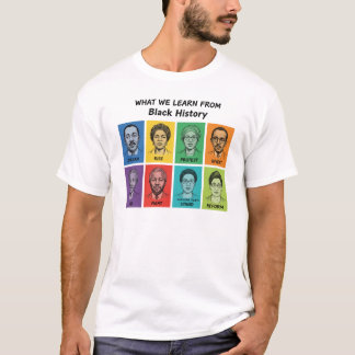 Schwarze Geschichtslektionen Inspirierende Grafik T-Shirt
