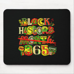 Schwarze Geschichtsmonat 365 Retro kultureller Sto Mousepad