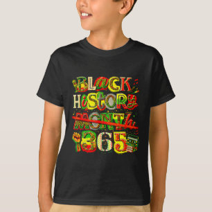 Schwarze Geschichtsmonat 365 Retro kultureller Sto T-Shirt