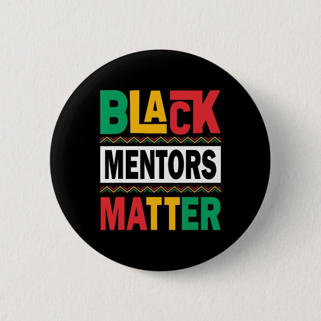 Schwarze Geschichtsmonat Mentoren Problem Afroamer Button (Vorderseite)